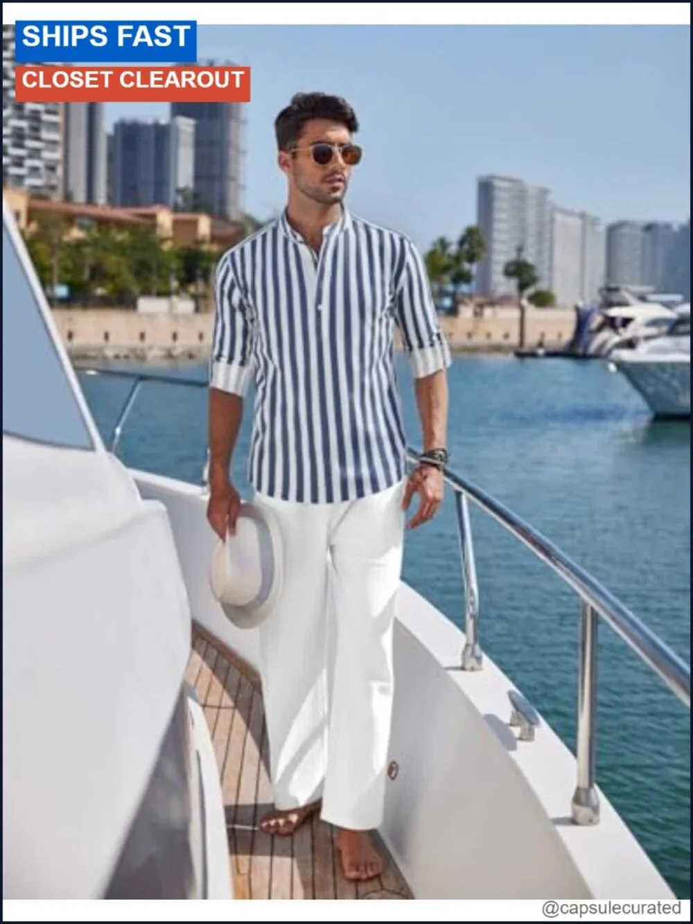 Men's 2 Piece Cotton Linen Set Casual Beach Outfits Long Sleeve